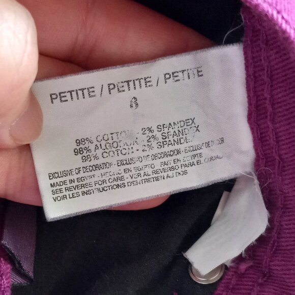 Burgandy Amanda Capri Jeans by Gloria Vanderbilt - Picture 6 of 8